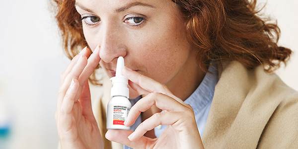 Anwendung RedCare Meerwasser Nasenspray