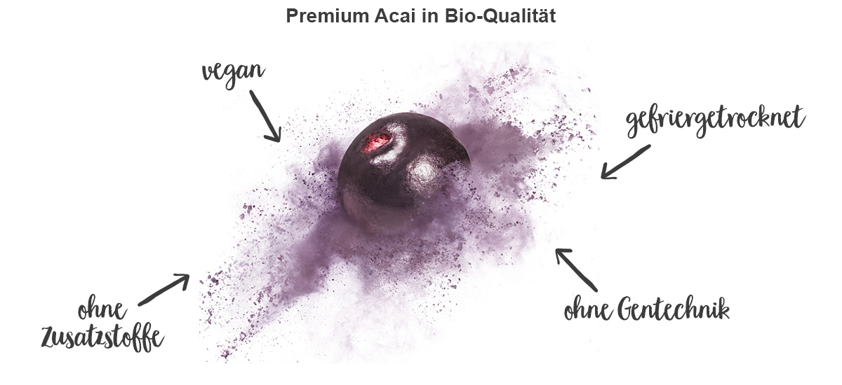 nu3 Bio Acai Pulver - Eigenschaften
