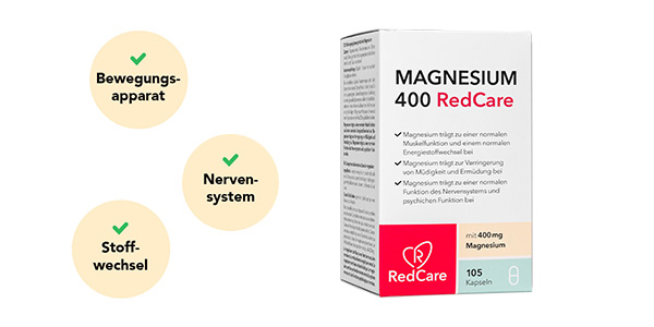 Vorteile RedCare Magnesium 400