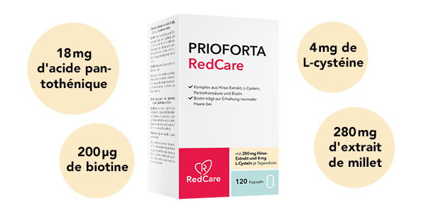 Bienfaits du complément pour les cheveux de RedCare