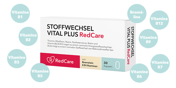 RedCare Booster de métabolisme avec 8 vitamines