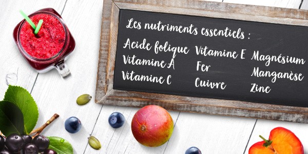 nu3 Poudre de superfood pour smoothie, Immunity - Nutriments