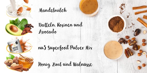 nu3 Bio Superfood Pulver Mix, Energy - Rezept