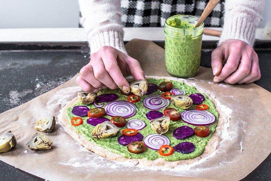 Erdmandel Pizza