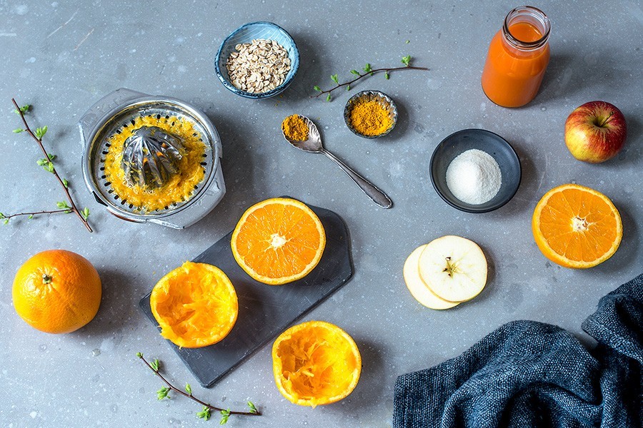 Orangen-Kurkuma-Smoothie